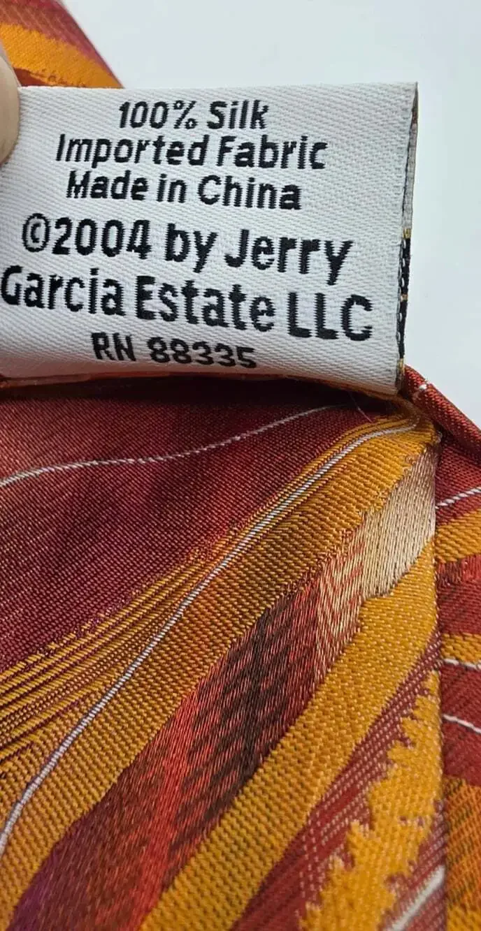 Jerry J Garcia  100% Silk Tie BUTTERFLY STUDY Collection 39 Necktie